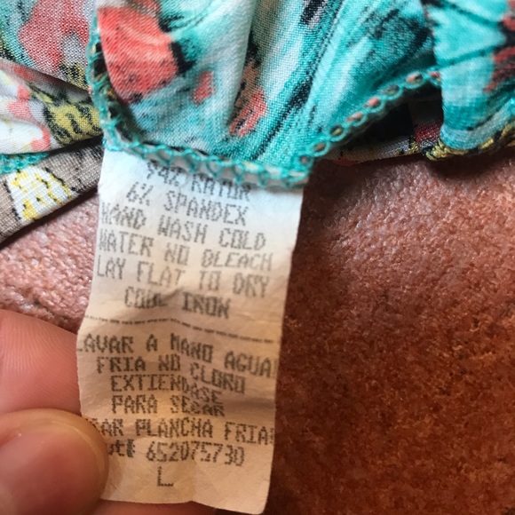 Boho Turquoise Tank Top - Picture 3 of 4